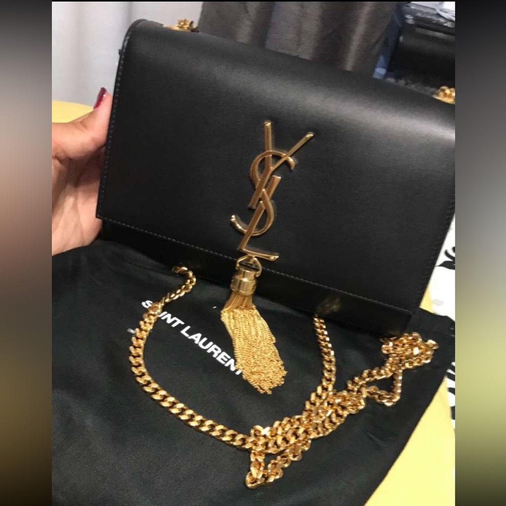 YSL Gold Tassel Crossbody Bag